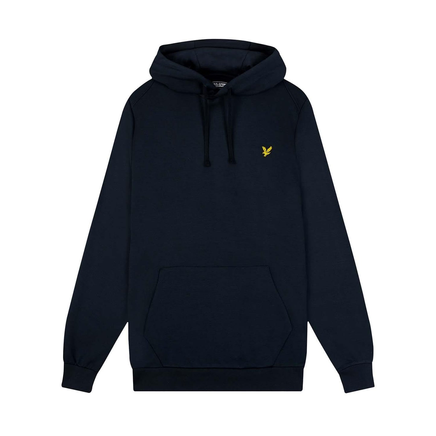 Dark Blue - Close up - Lyle & Scott Mens Fly Fleece Hoodie