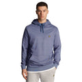 Grey - Side - Lyle & Scott Mens Fly Fleece Hoodie