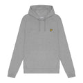 Grey - Pack Shot - Lyle & Scott Mens Fly Fleece Hoodie