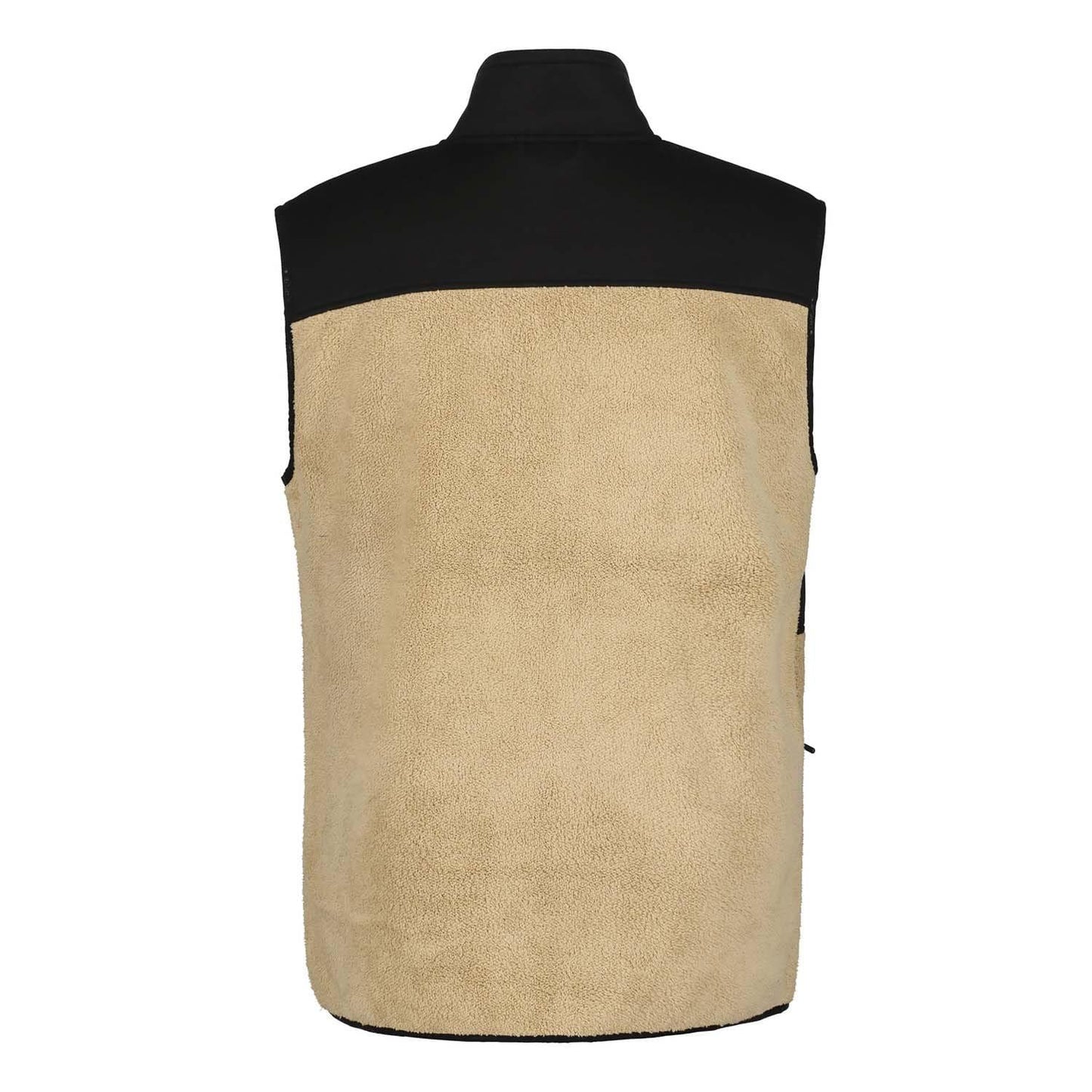 Black-Beige - Back - Icepeak Mens Alger Fleece Full Zip Gilet