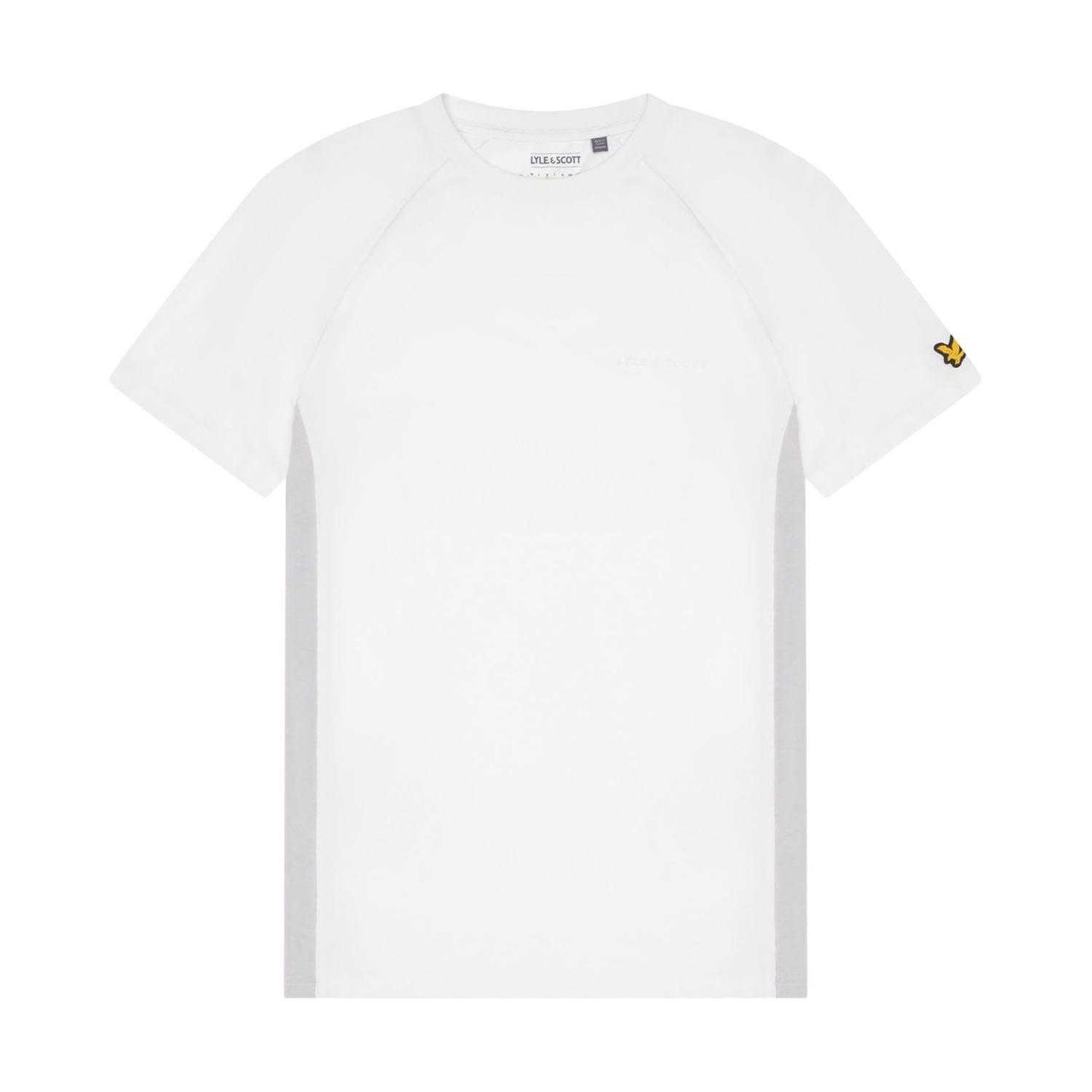 White - Side - Lyle & Scott Mens Core Colour Block T-Shirt