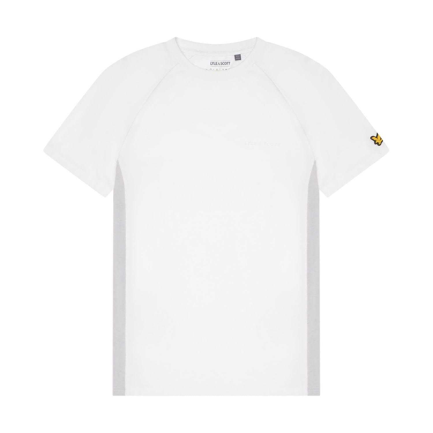 White - Side - Lyle & Scott Mens Core Colour Block T-Shirt