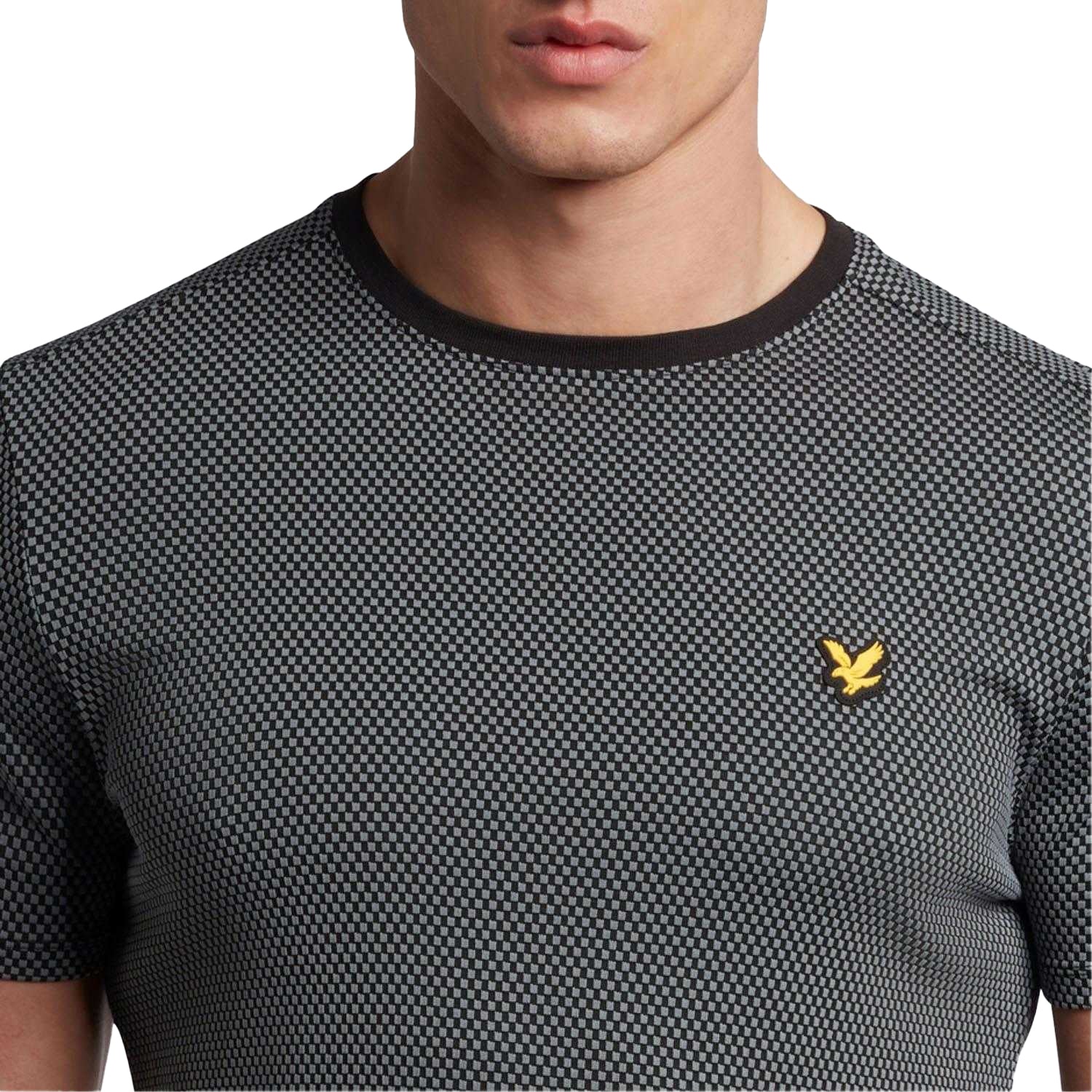 Black-Grey - Side - Lyle & Scott Mens Container T-Shirt