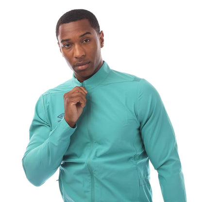 Teal - Side - Umbro Mens Premier Presentation Jacket