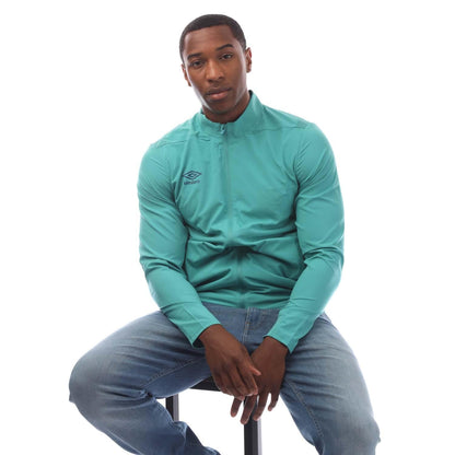 Teal - Lifestyle - Umbro Mens Premier Presentation Jacket