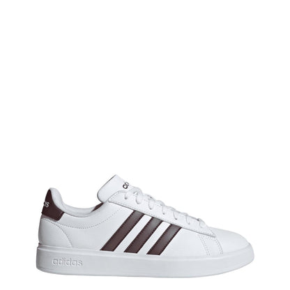 White - Back - Adidas Womens-Ladies Grand Court Comfort Cloudfoam Trainers