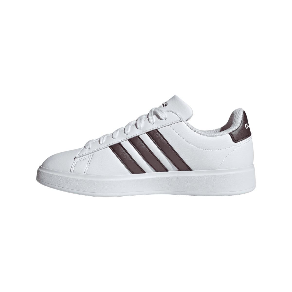 White - Pack Shot - Adidas Womens-Ladies Grand Court Comfort Cloudfoam Trainers