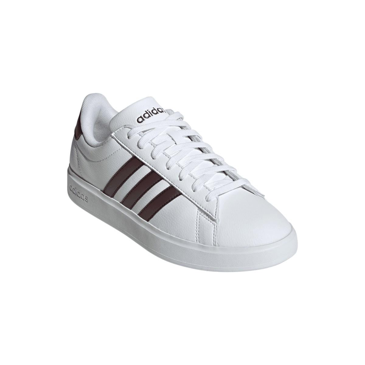 White - Close up - Adidas Womens-Ladies Grand Court Comfort Cloudfoam Trainers