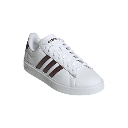 White - Close up - Adidas Womens-Ladies Grand Court Comfort Cloudfoam Trainers