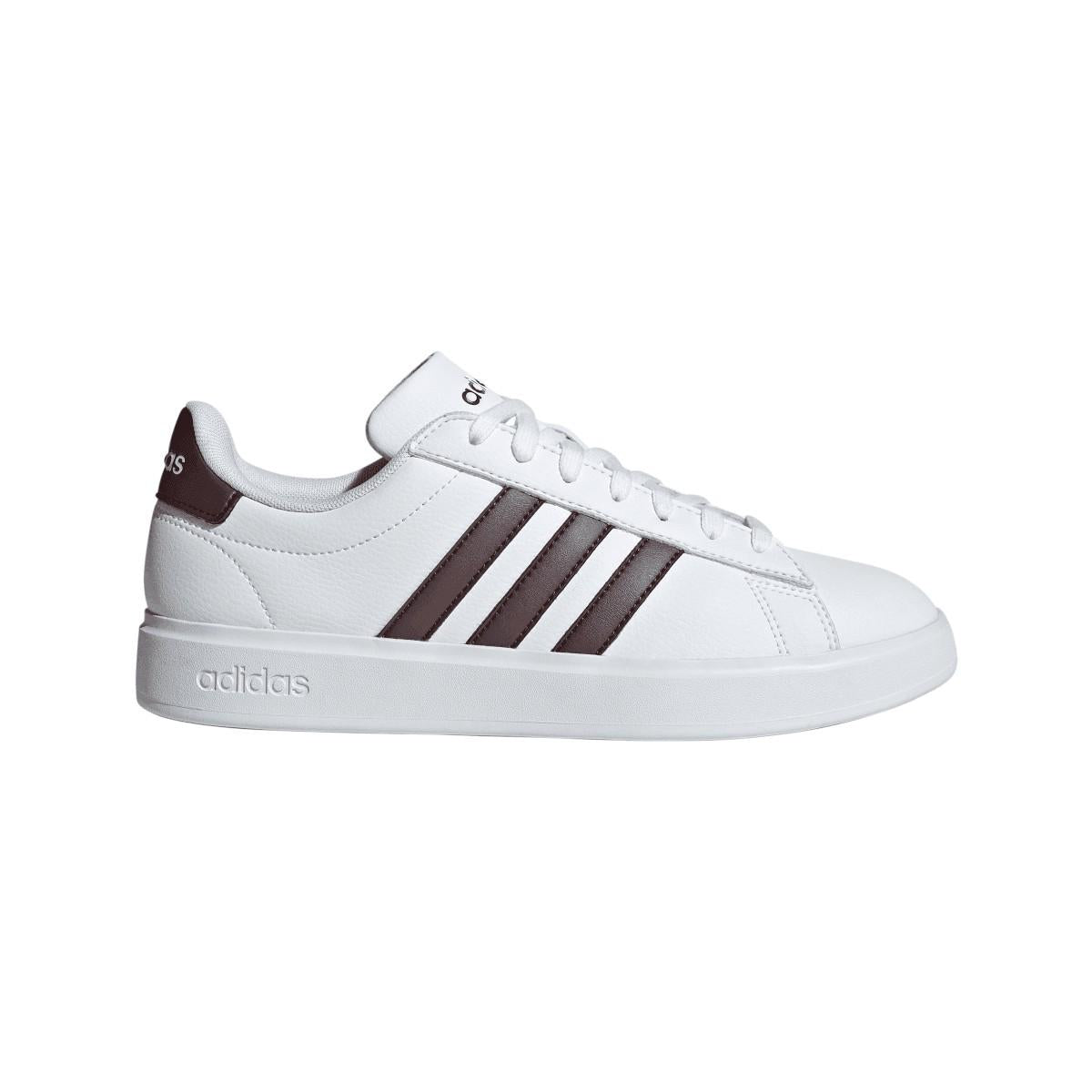 White - Front - Adidas Womens-Ladies Grand Court Comfort Cloudfoam Trainers