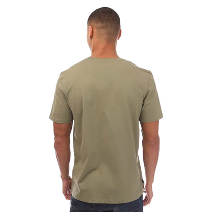 Khaki Green - Back - Timberland Mens Stack Logo T-Shirt