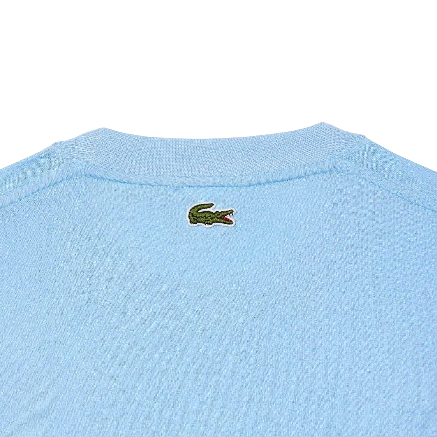 Maroon Red - Side - Lacoste Unisex Adult Printed Signature Cotton T-Shirt