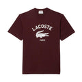 Maroon Red - Pack Shot - Lacoste Unisex Adult Printed Signature Cotton T-Shirt