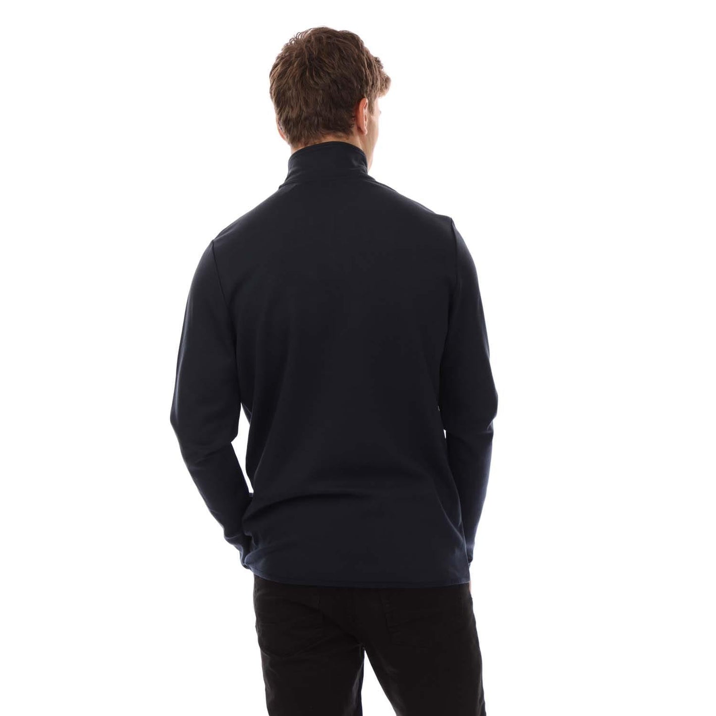 Navy - Back - Lyle & Scott Mens Academy Fly Fleece Tracksuit
