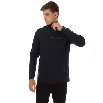 Navy - Front - Lyle & Scott Mens Academy Fly Fleece Tracksuit
