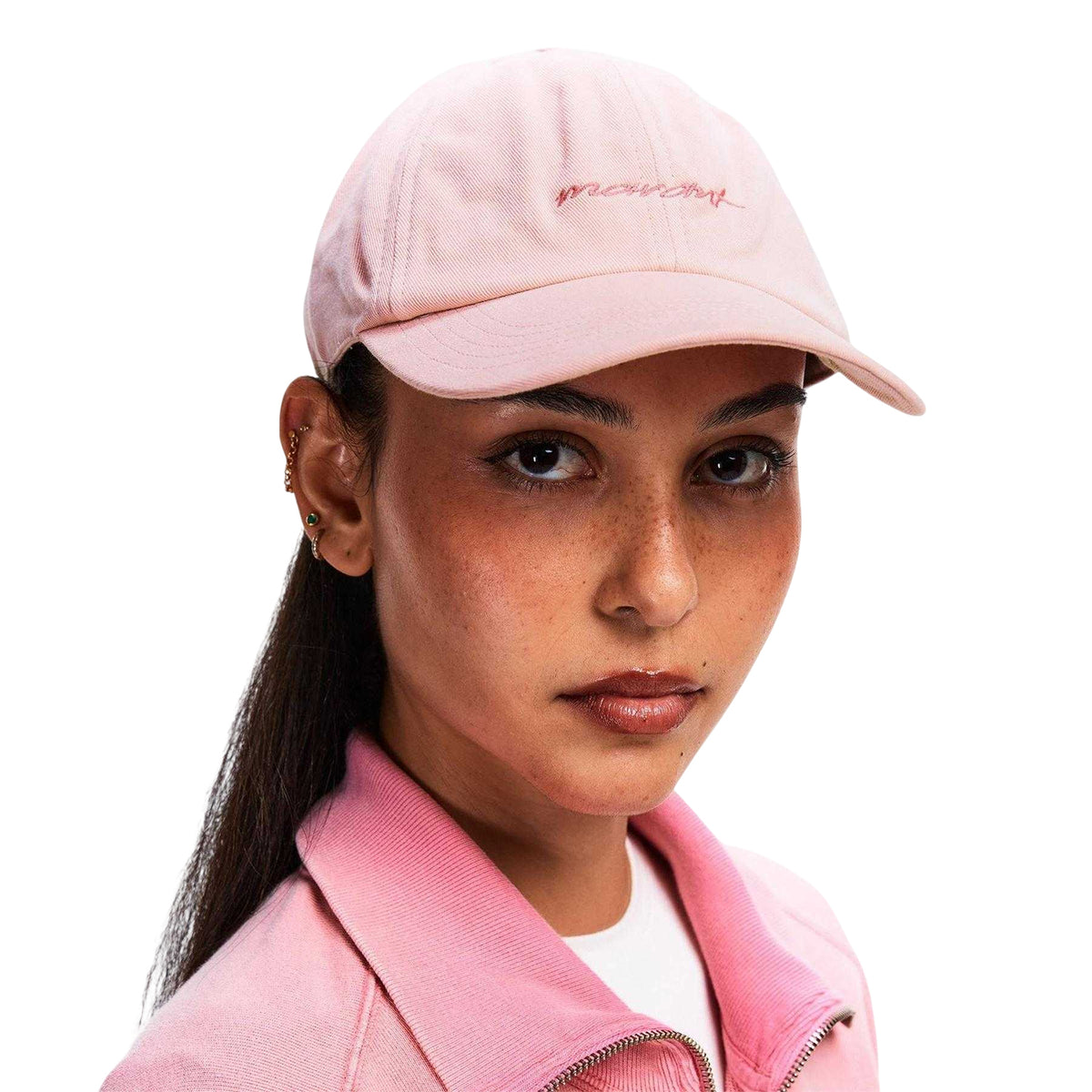 Light Pink - Side - Isabel Marant Womens Tomas Cp Baseball Cap