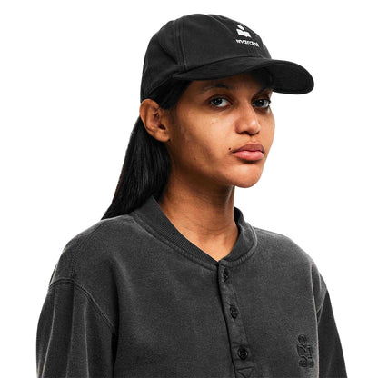 Faded Black - Side - Isabel Marant Womens Tomas Cp Baseball Cap