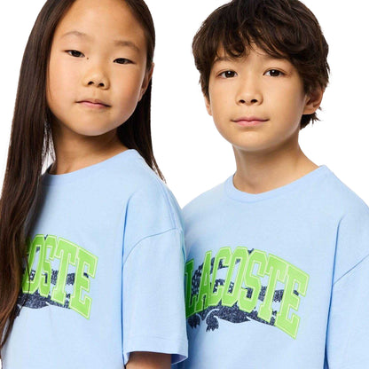 Light Blue - Lifestyle - Lacoste Childrens-Kids Logo Printed T-Shirt
