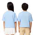 Light Blue - Close up - Lacoste Childrens-Kids Logo Printed T-Shirt