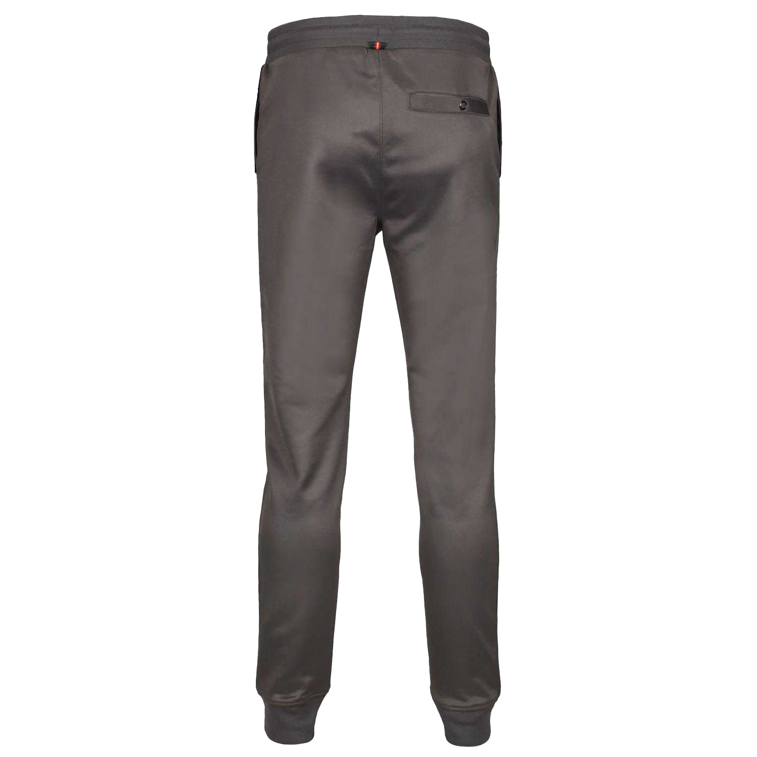 Grey - Back - Luke 1977 Mens TTTJ Core Tricot Jogging Bottoms