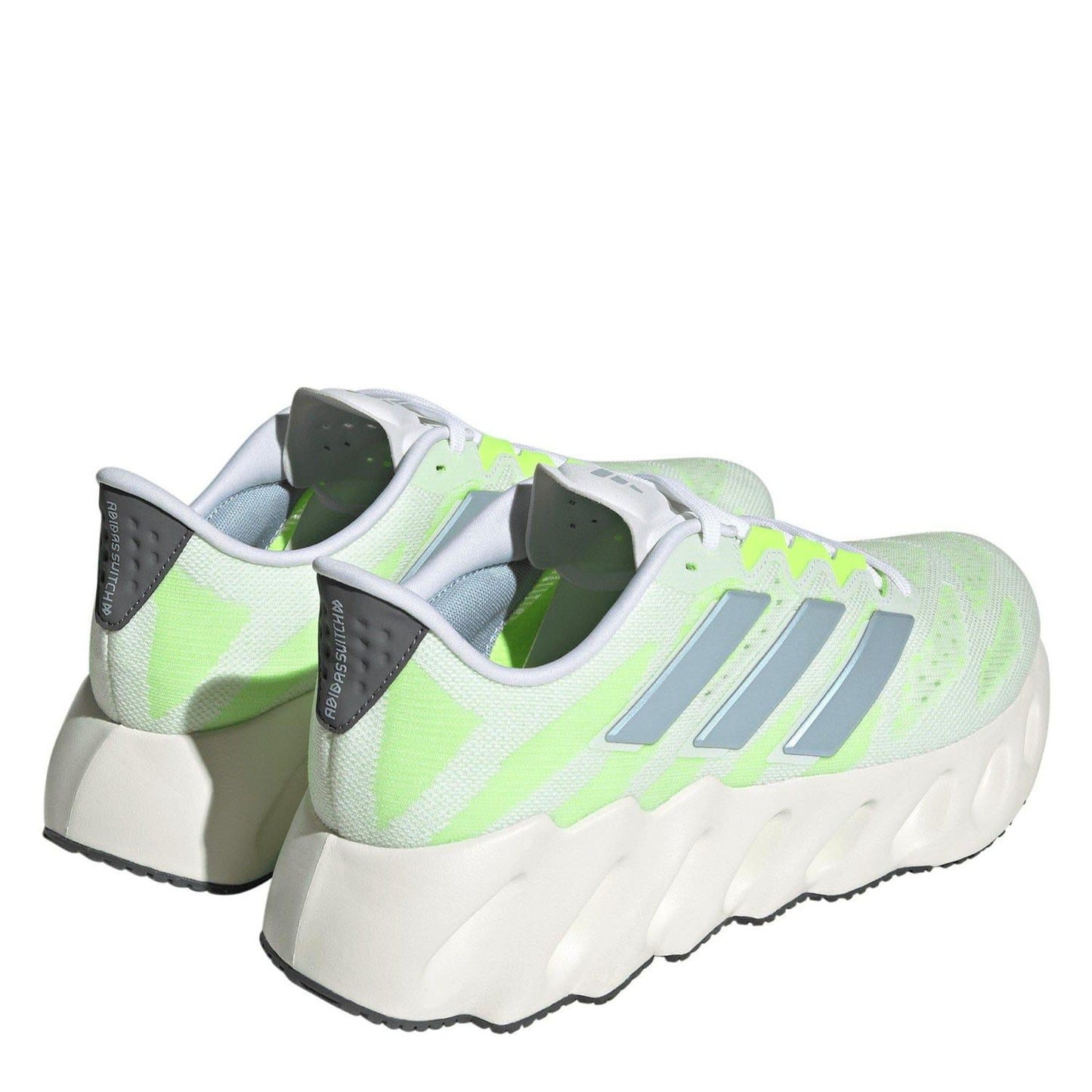 White-Green - Side - Adidas Mens Switch FWD Running Trainers