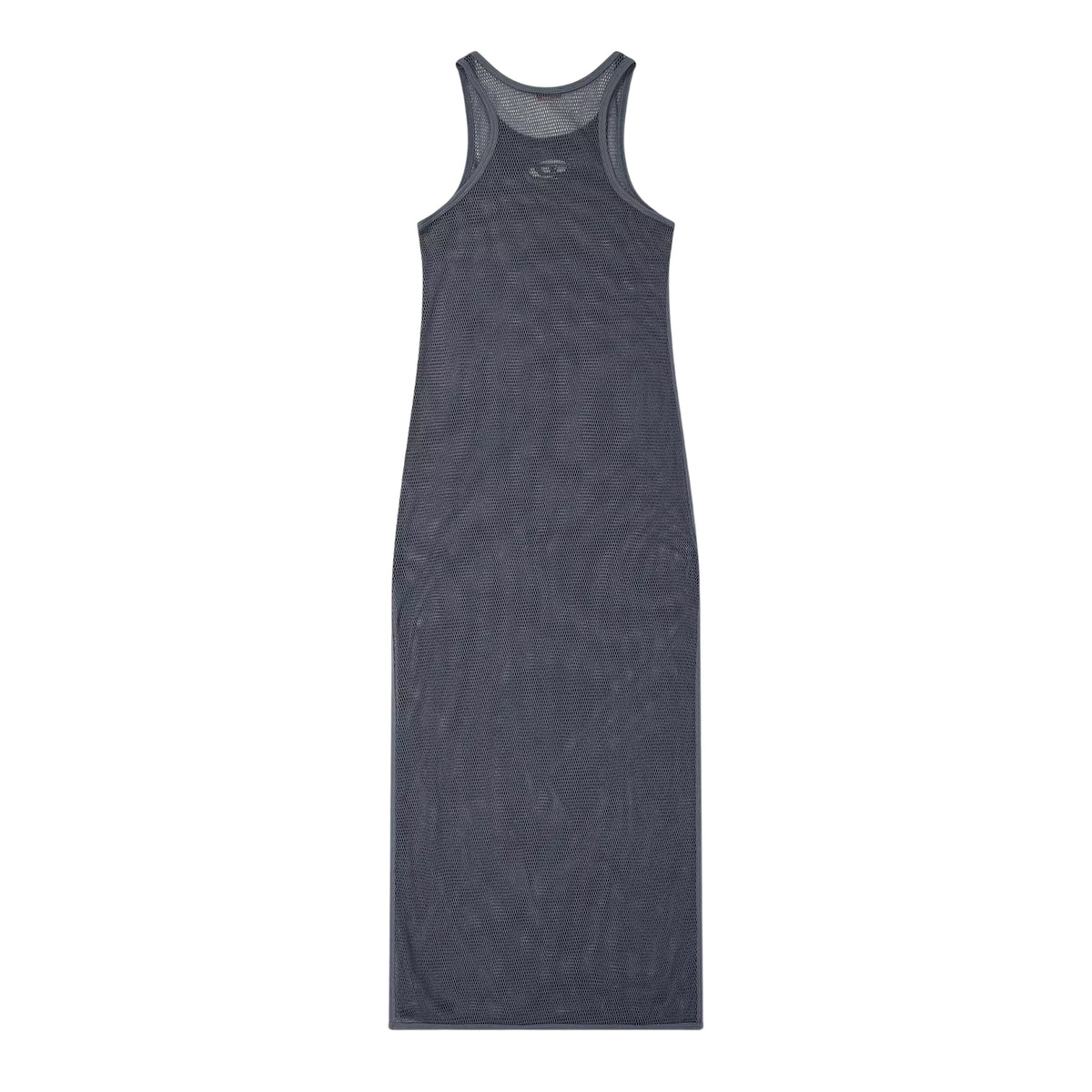Grey - Back - Diesel Womens Mesh Racerback Maxi Beach Coverup