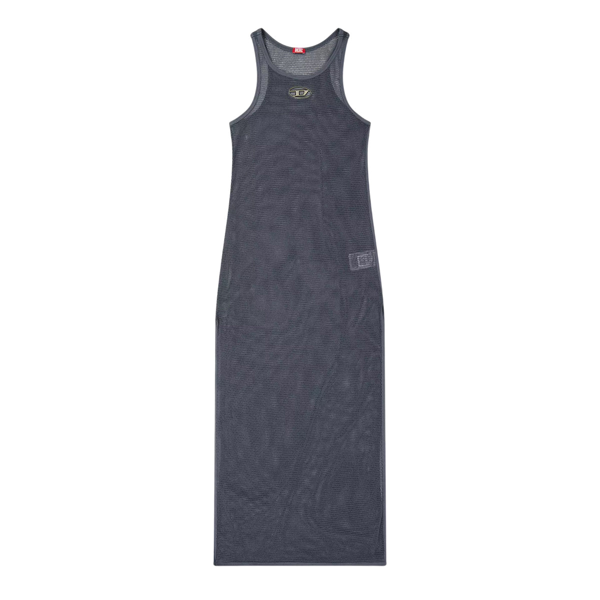 Grey - Front - Diesel Womens Mesh Racerback Maxi Beach Coverup