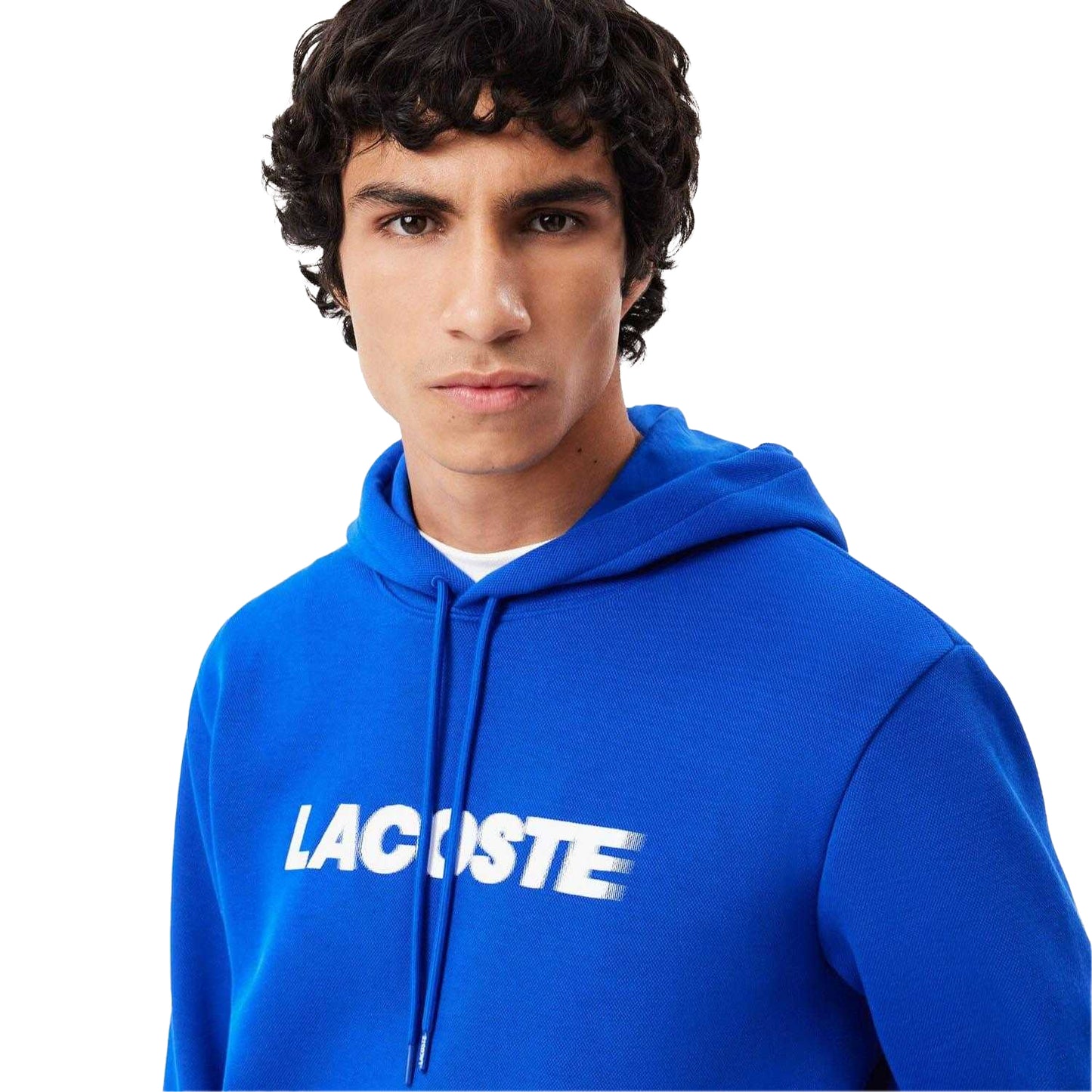 Blue - Lifestyle - Lacoste Mens Pique Hoodie
