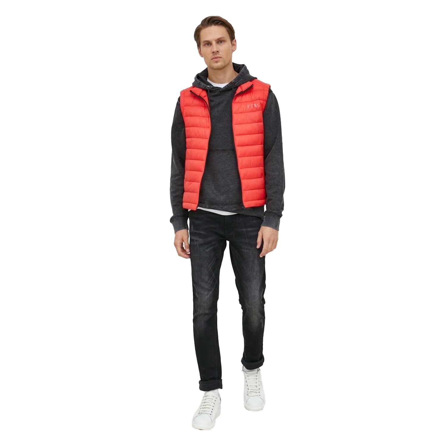 Red - Lifestyle - Boss Mens Calano Gilet