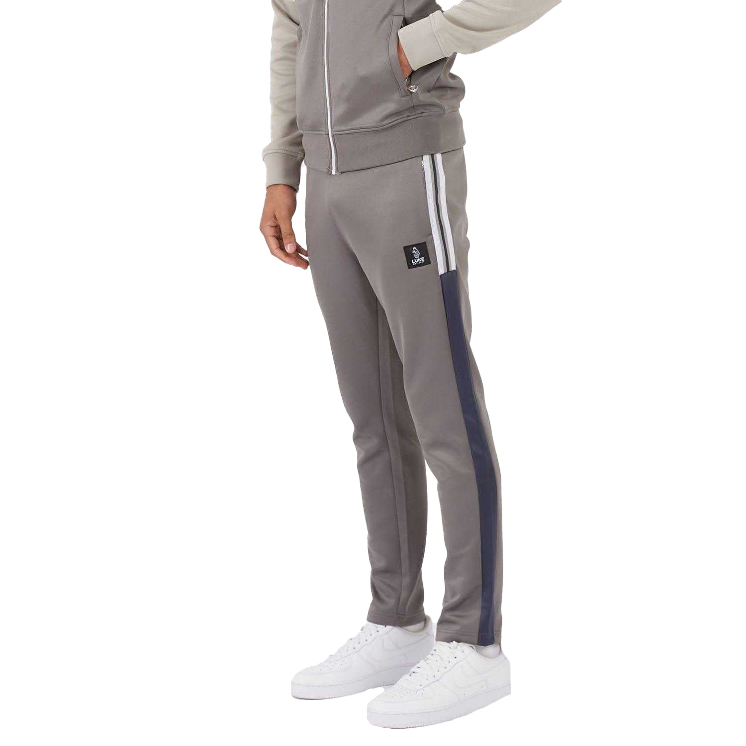 Grey - Side - Luke 1977 Mens Repeat Jogging Bottoms