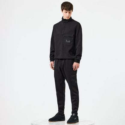 Black - Close up - Weekend Offender Mens Estefano Jogging Bottoms