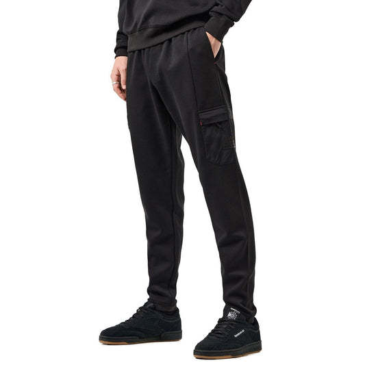 Black - Front - Weekend Offender Mens Estefano Jogging Bottoms