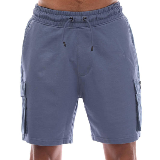 Blue - Front - Weekend Offender Mens Flamengo Pocket Shorts