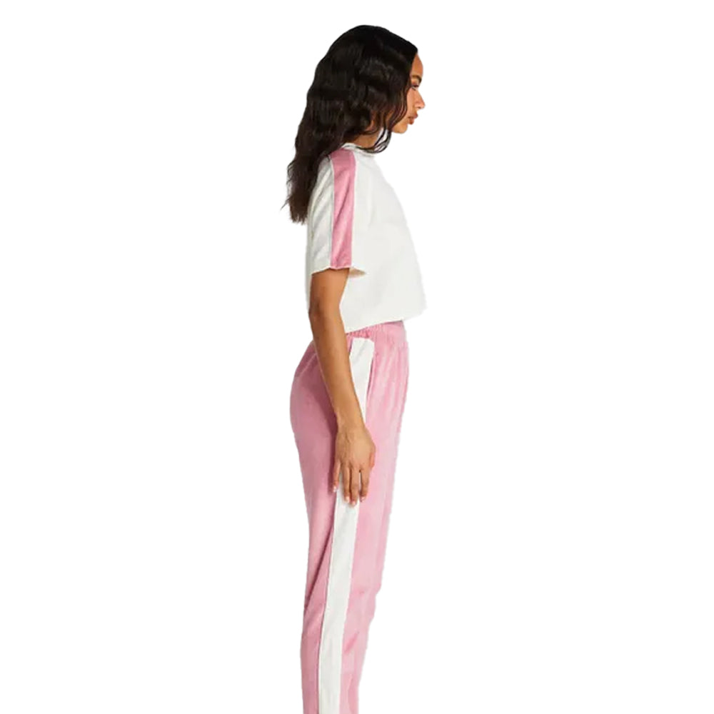 Ecru - Lifestyle - SikSilk Womens-Ladies Velour Crop T-Shirt