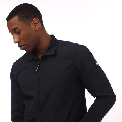 Navy - Back - Weekend Offender Mens Granville Overshirt