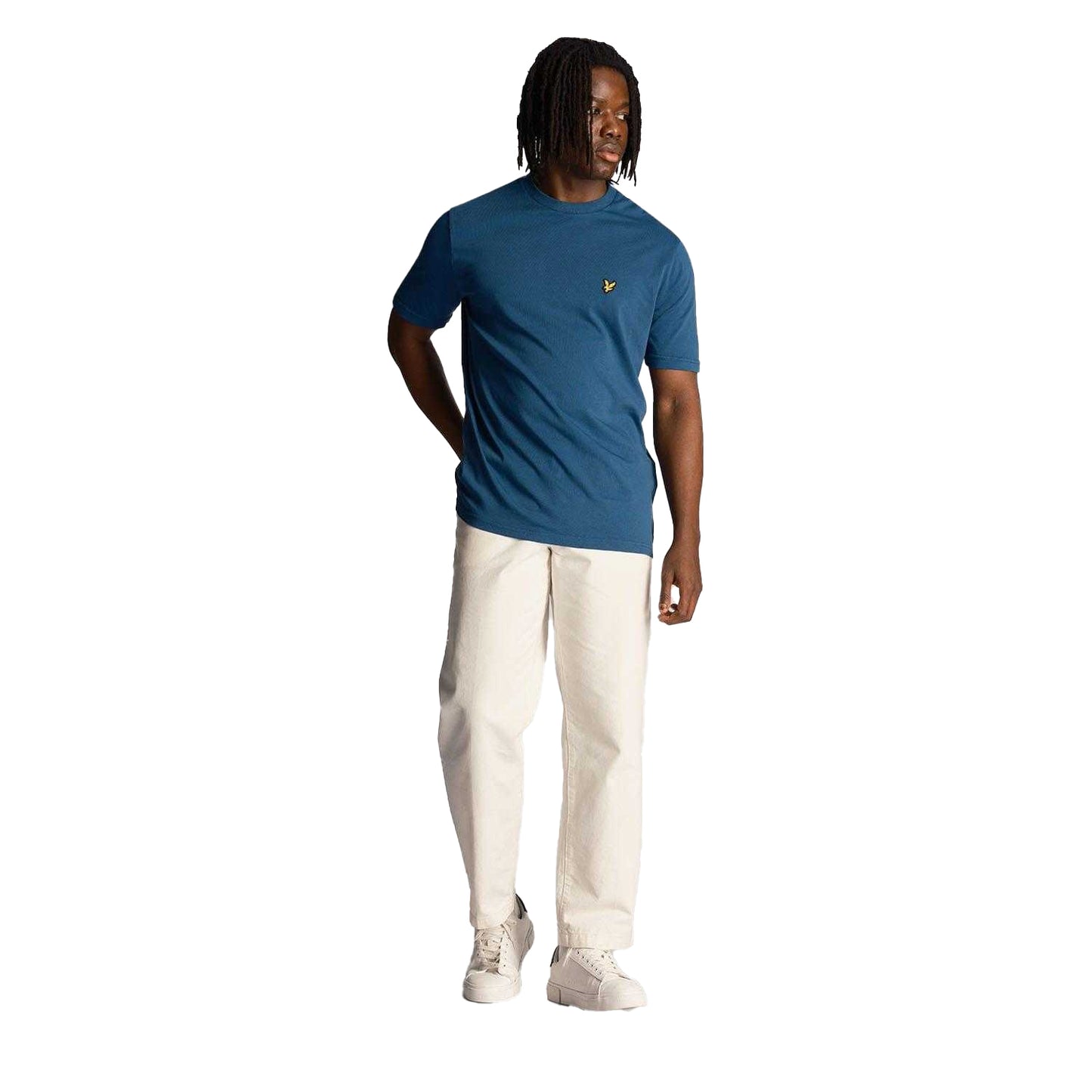 Navy - Pack Shot - Lyle & Scott Mens Washed T-Shirt