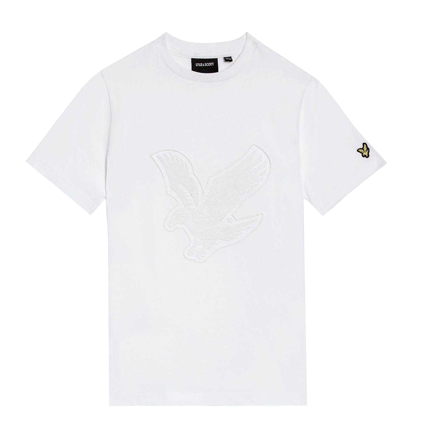 White - Front - Lyle & Scott Childrens-Kids Graphic Logo T-Shirt