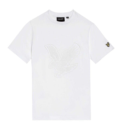 White - Front - Lyle & Scott Childrens-Kids Graphic Logo T-Shirt