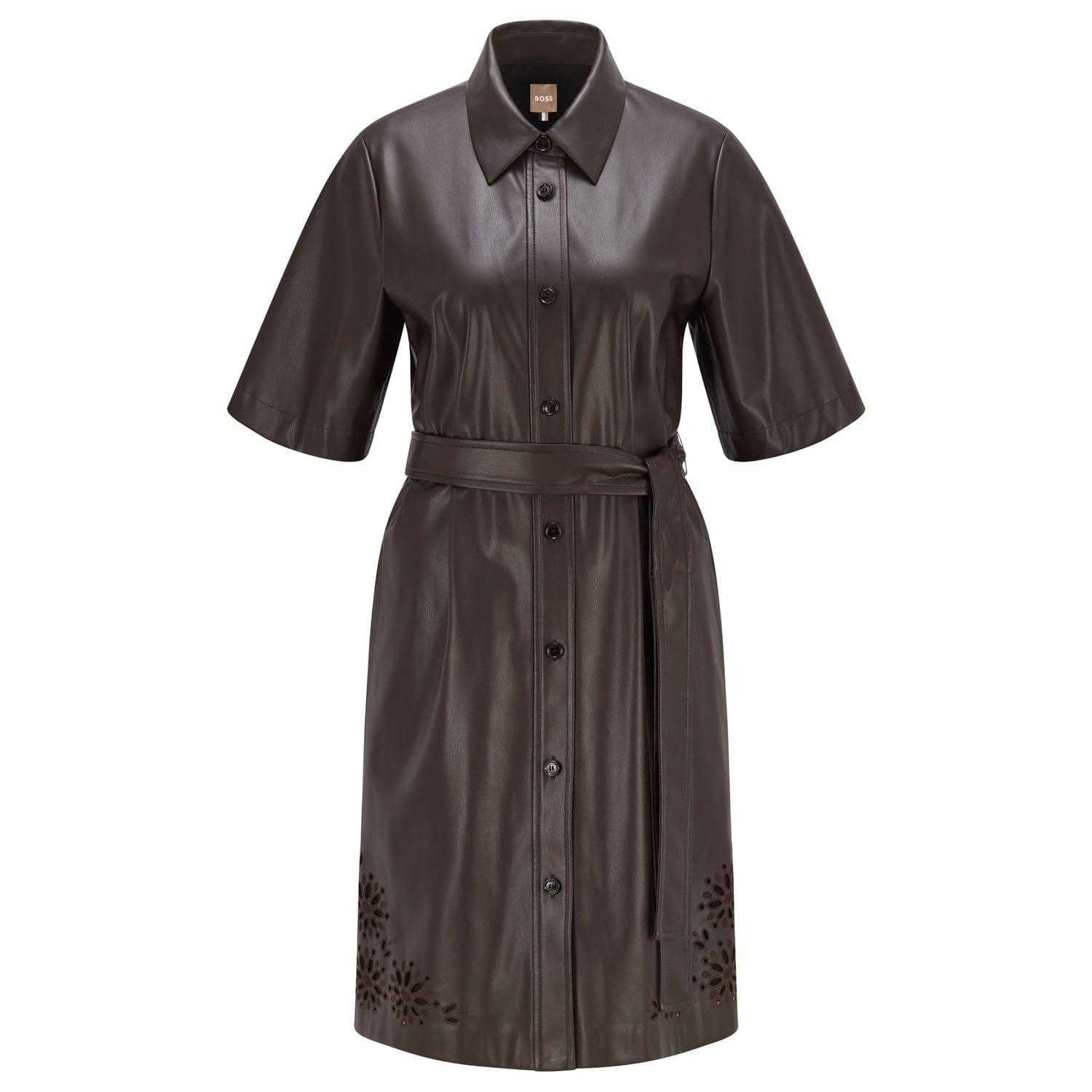 Brown - Front - Boss Womens-Ladies C_Dalelu Dress