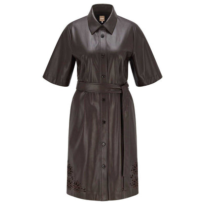 Brown - Front - Boss Womens-Ladies C_Dalelu Dress