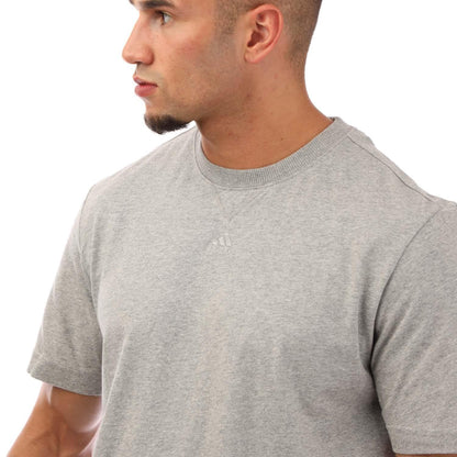 Grey Heather - Side - Adidas Mens All SZN T-Shirt