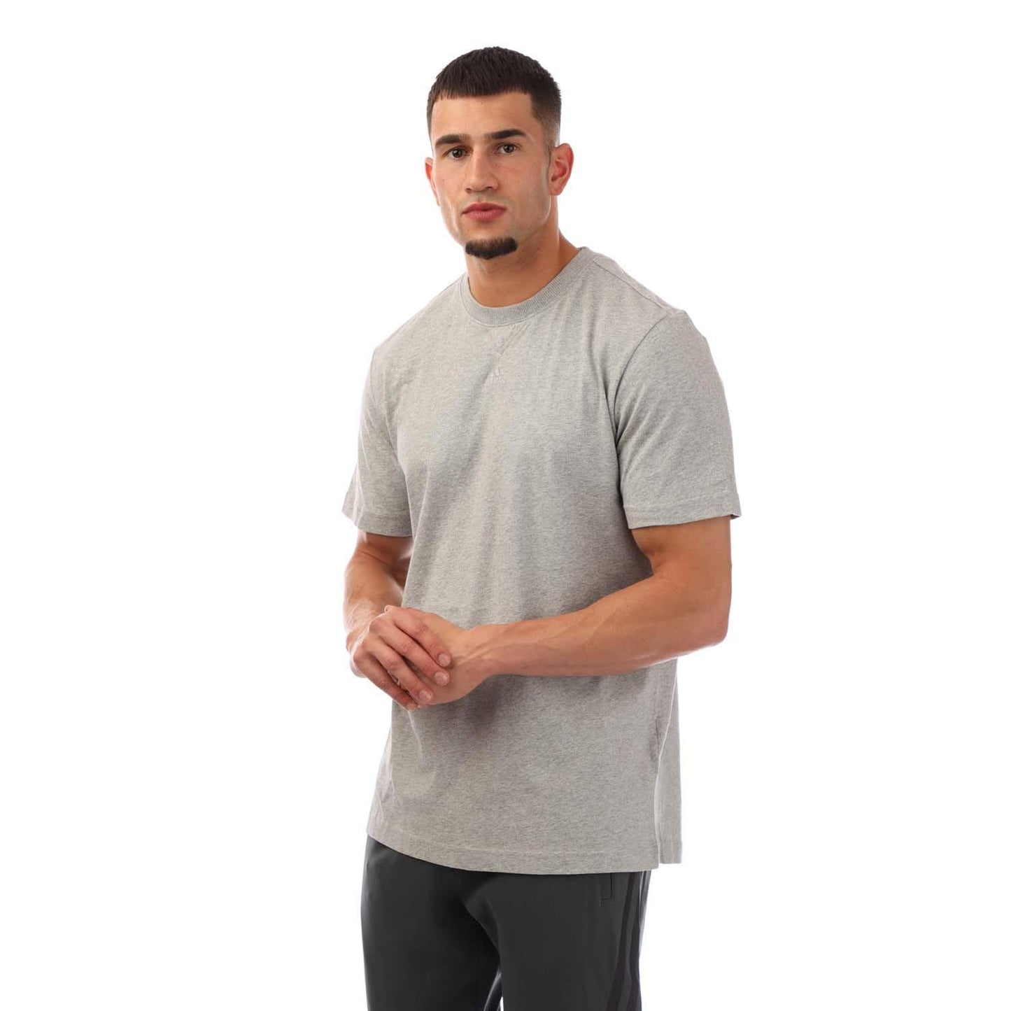 Grey Heather - Front - Adidas Mens All SZN T-Shirt