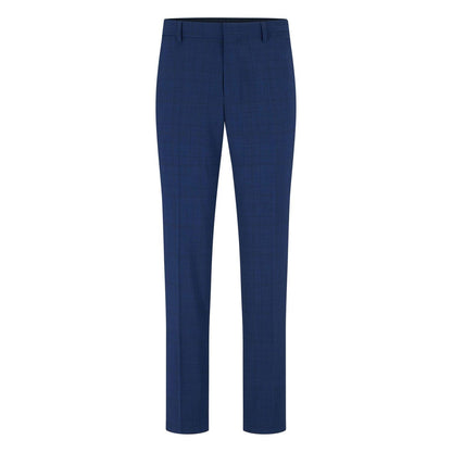 Navy - Front - Hugo Boss Mens H-Genius Trousers