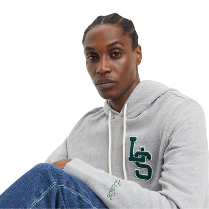 Grey - Lifestyle - Levis Mens Letterman Hoodie