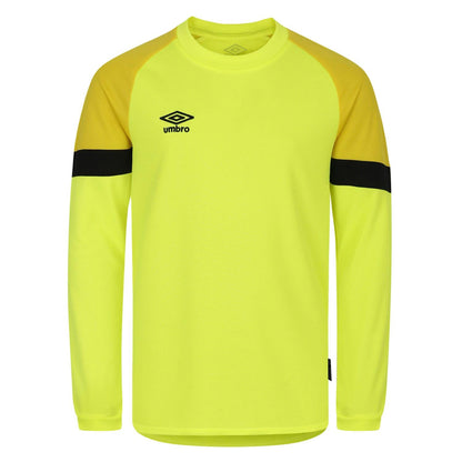 Yellow-Black - Front - Umbro Mens Long-Sleeved Goalkeeper Jersey