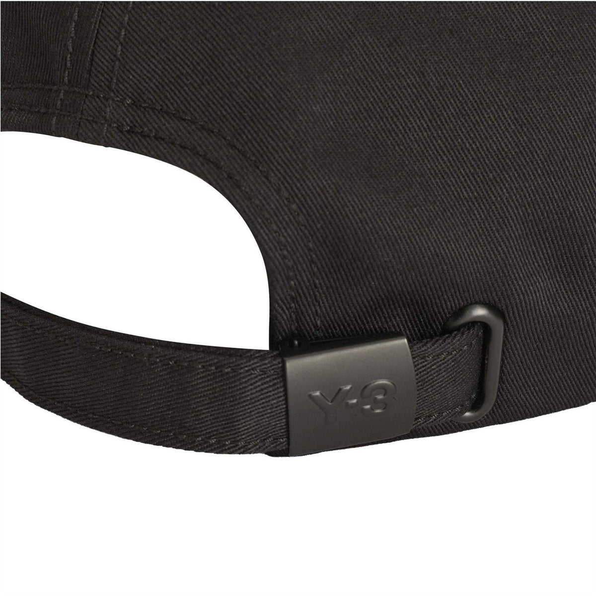 Black - Lifestyle - Y-3 Mens Logo Twill Baseball Cap