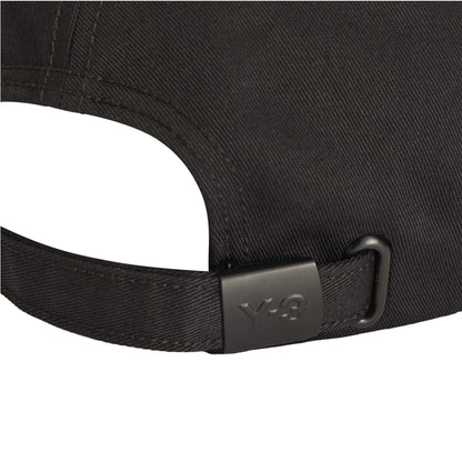 Black - Lifestyle - Y-3 Mens Logo Twill Baseball Cap