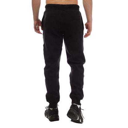 Black - Back - Superdry Mens Vintage Logo Embroidered Jogging Bottoms