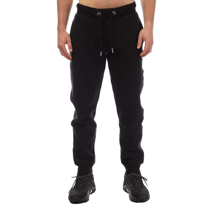 Black - Front - Superdry Mens Vintage Logo Embroidered Jogging Bottoms