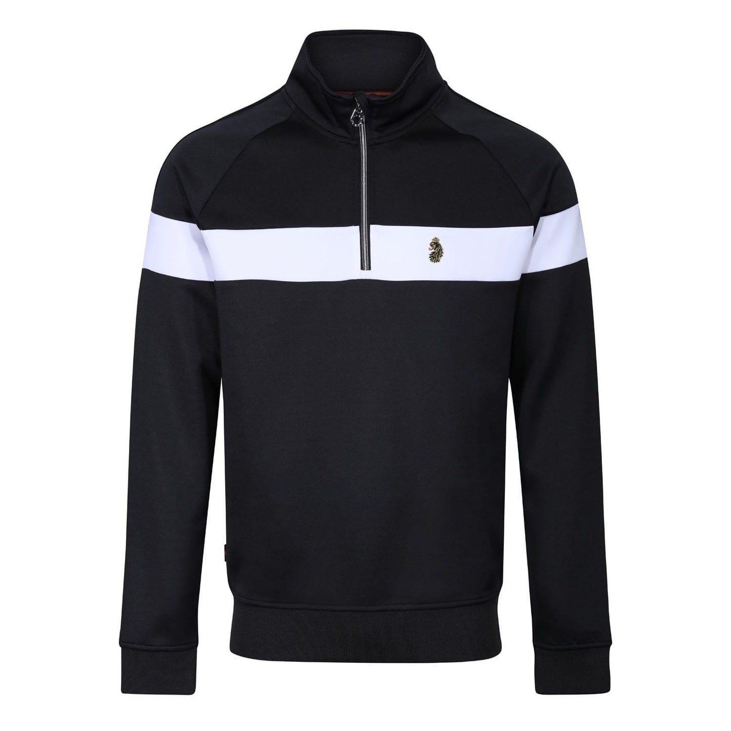 Grey - Front - Luke 1977 Mens Zurich Funnel Neck Sweatshirt
